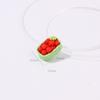 Yiwu Wintop Kawaii Style 3d Simulation Mixture Fruit Basket Design Flat Back Resin Cabochons for Diy Kit