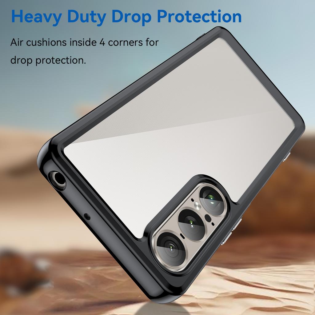 For Sony Xperia 1 VII Case TPU + Acrylic Protective Clear Phone Cover