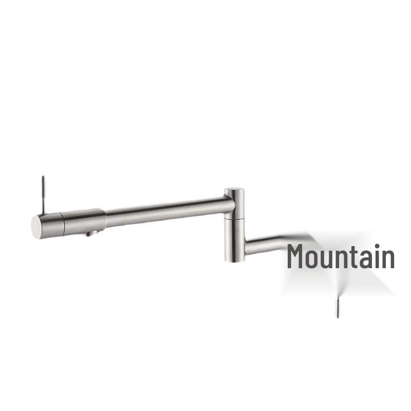 Handun Rose Gold Universal Wall-Mounted Kitchen Faucet