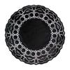 Disposable Placemats - GARCIA DE POU - Lace - Black - 250 Units - 21.5 Cm