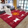 Tappeto con Fantasia Manchester United F.C., Tappetino da Interno/Esterno, per Picnic, Sala Giochi, Camera da Letto, Ufficio, Soggiorno, Tappeto Decorativo per la Casa, Regalo di Compleanno