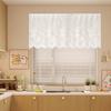 White Lace Half Curtain Cute Cherry Design Window Door Short Curtain Cabinet Wardrobe Furniture Dust-proof Curtain Sheer Voile
