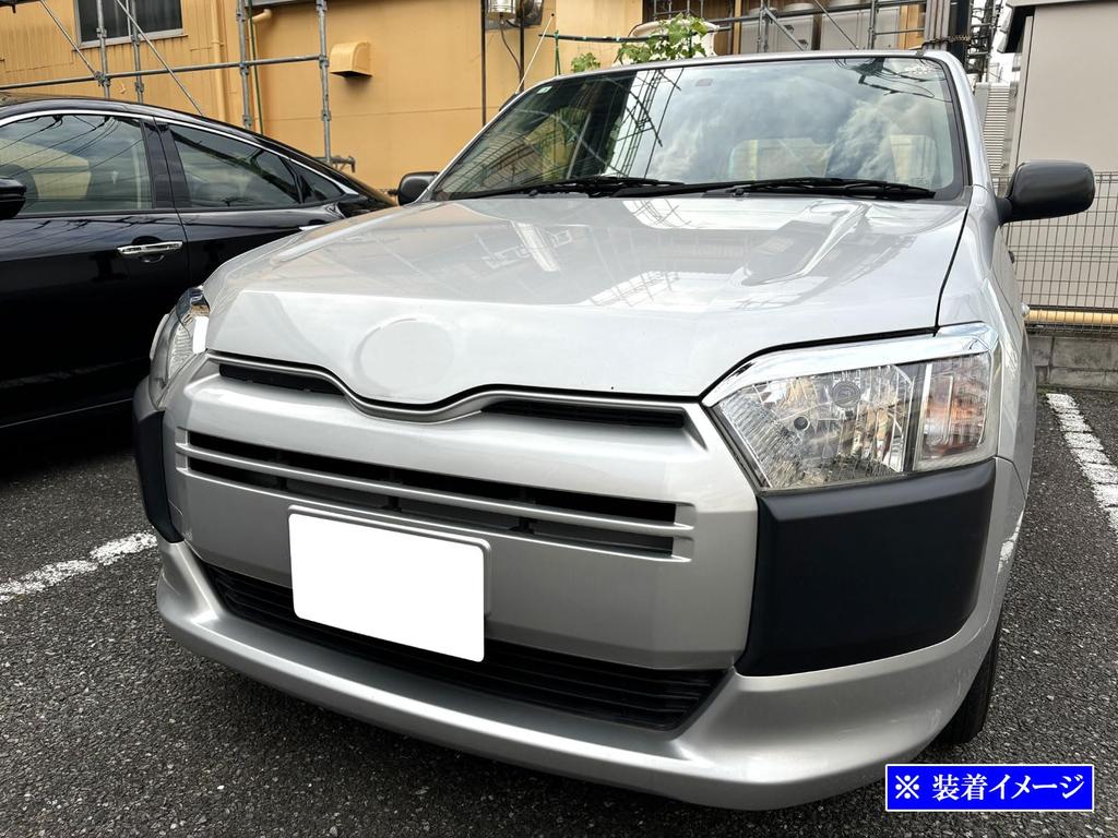 BRIGHTZ Chrome Plated Headlight Eyeliner for NHP160V Probox Hybrid NHP160 P160 NHP Probox Hybrid Hybrid [HEAD-ETC-083]