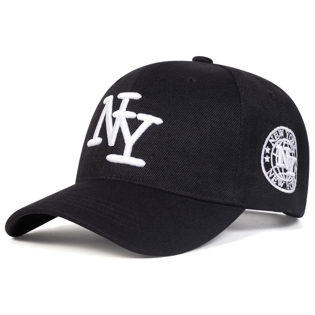 Men Letter NY Side NEW YORK Embroidered Baseball Cap Outdoor Adjustable Sunscreen Leisure Hat Spring Autumn Travel Tourism Beach Vacation