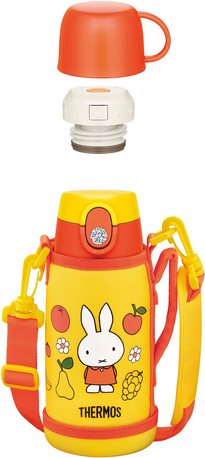 Термос Thermos с вакуумной изоляцией Miffy Желтый Y Двухсторонний 0,6 л/0,64 л FJO-600WFB