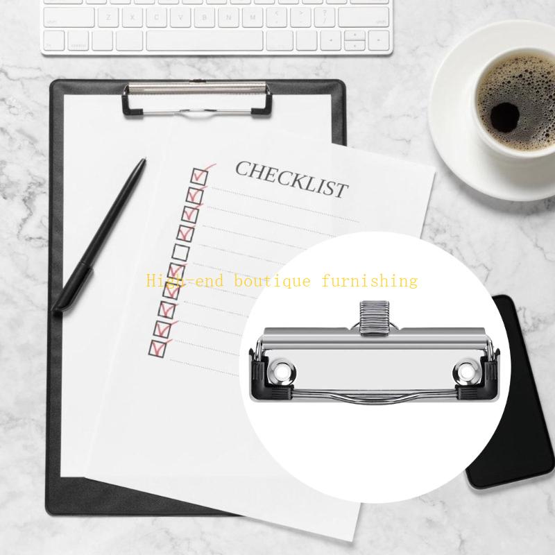Metal Clipboard Clamps Built In Metal Spring Pen Holder Slots Mounting Hardwares China Mainland