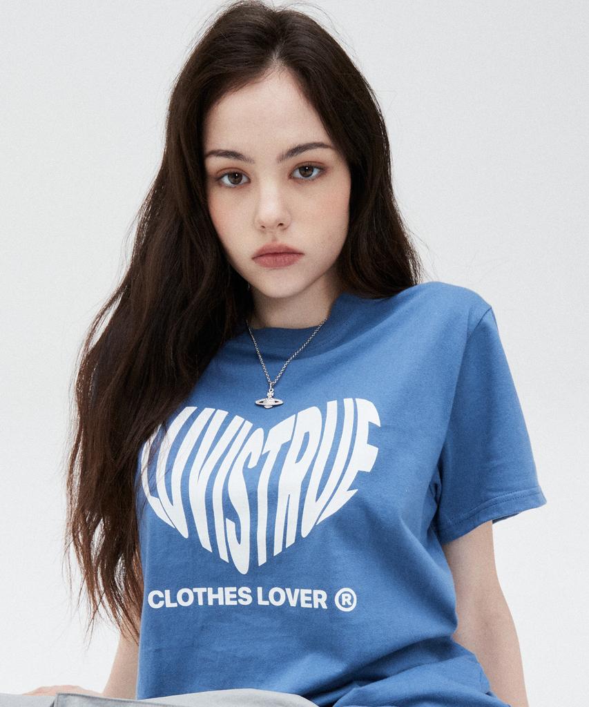 LUVISTRUE Su Heart Logo Tee(2Color)