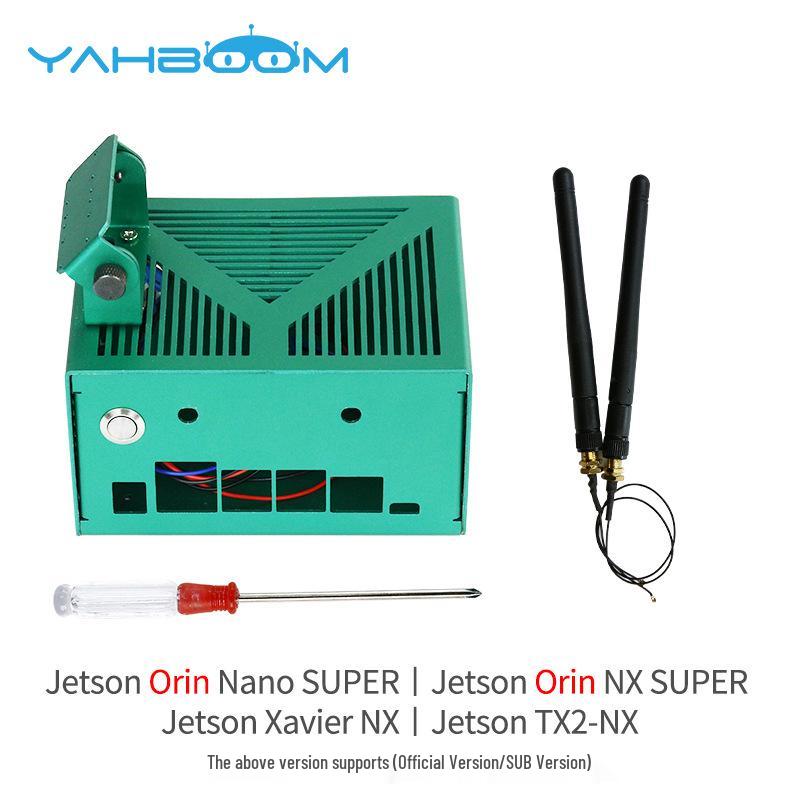 NVIDIA Jetson Nano/NX/TX2 Aluminum Case for Orin - Durable Metal Chassis with Heat Dissipation