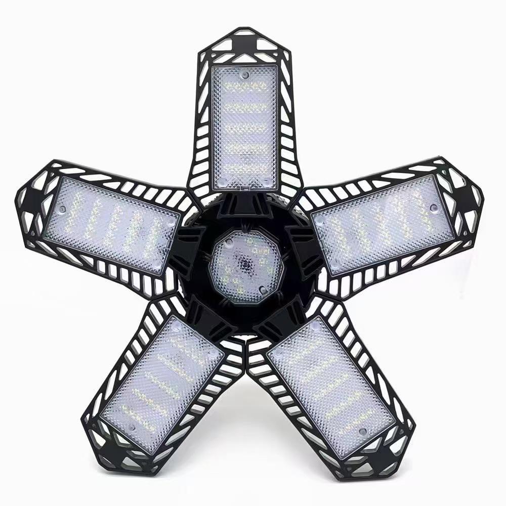 

1шт пятистворчатый складной светодиодный мини-светильник для гаража, склада, завода, внутреннего парковочного освещения