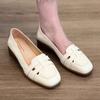 Sheepskin Model~ French Cool Single Shoes Women's Thick Heels Are Not Tired of Feet, Summer with Skirts Hollowed Out Retro Mary Jane Evening Shoes