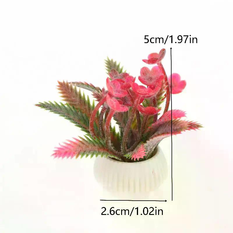 1/12 Dollhouse Simulation Potted Plants Model Dollhouse Home Decoration Micro Landscape Plants Ornaments Dolls House Accessories