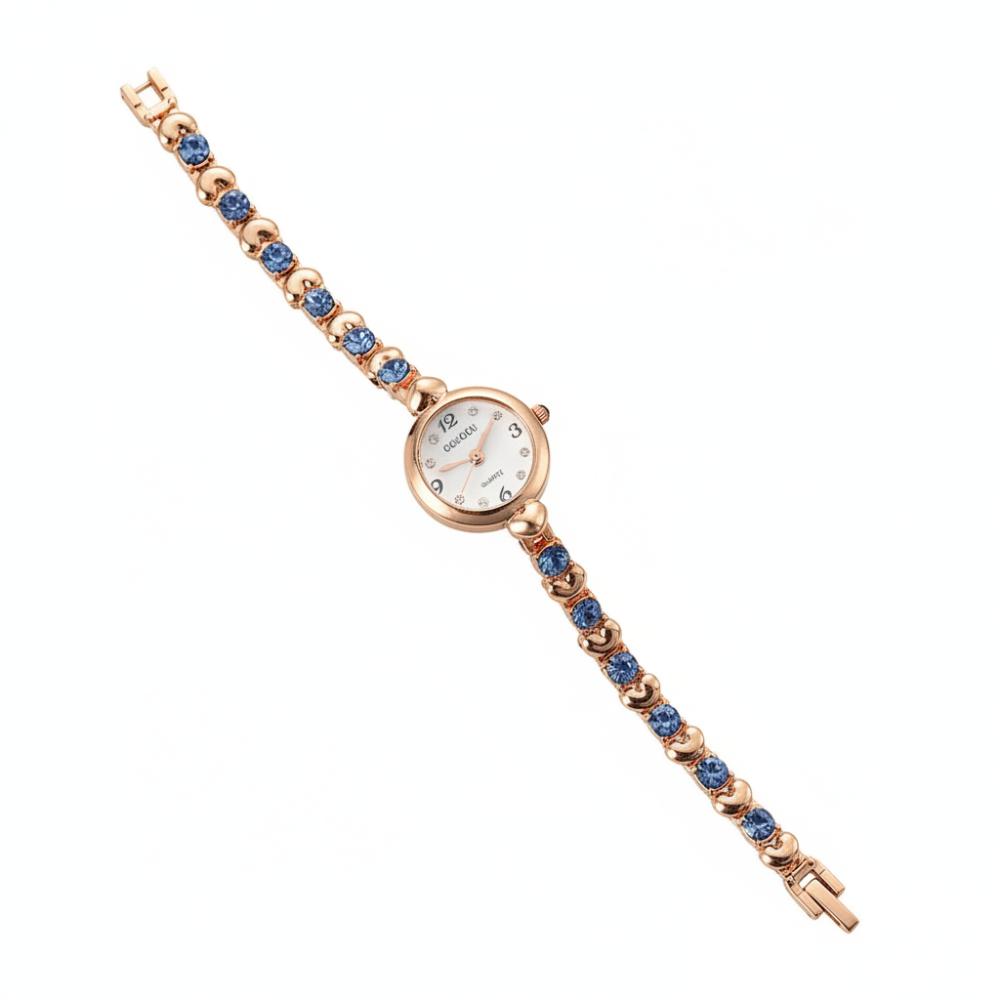 Round Small Dial Luxury Wrist Watches Steel Strap Womens Quartz Wristwatch  Students Gift