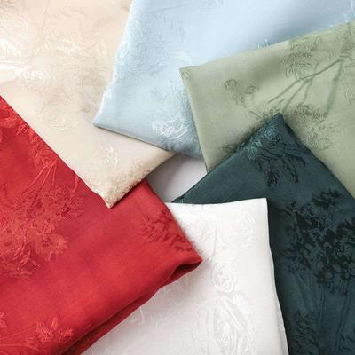 Jacquard Rayon Artificial Cotton DIY Fabric Figured Cloth Solid Color Pattern