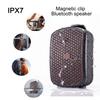 Magnetic Clip-on M1 Portable Bluetooth Speaker Outdoor Waterproof TWS Stereo High Volume Mini Speaker with Heavy Bass.