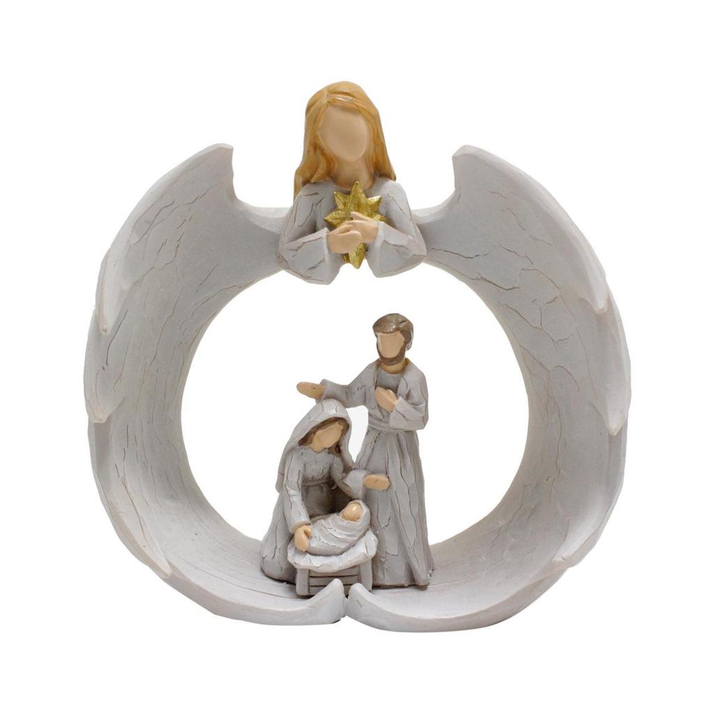 Angel Prayer Cross Ornaments for Home and Garden - Religious Easter Decorations & Gifts