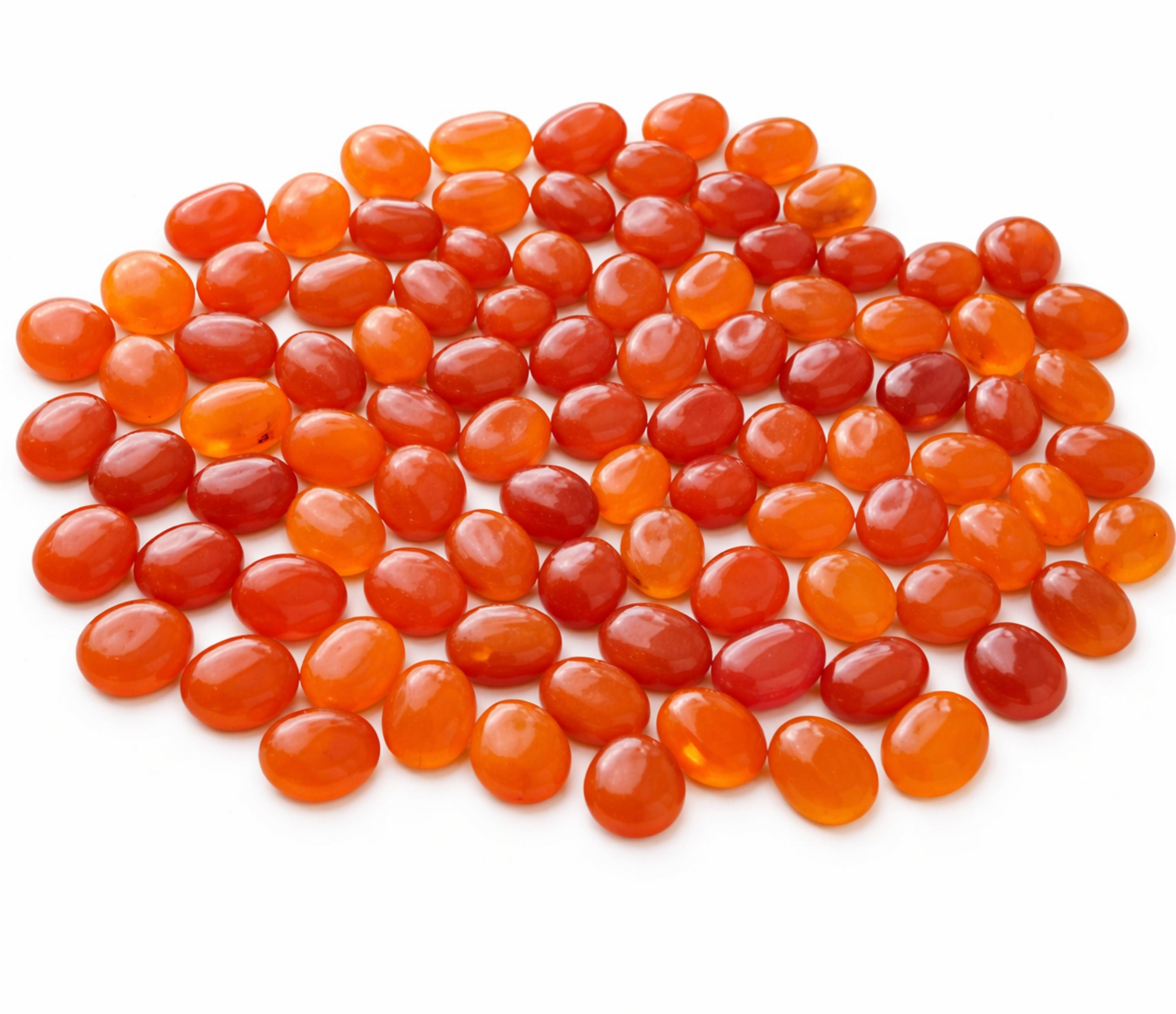 AAA+ Натуральный Оранжевый Сердолик Овальный Кабошон Калиброванные Драгоценные Камни, Оранжевый Сердолик Плоская Основа Россыпью Камни Оптовая Продажа 6x8mm оранжевый