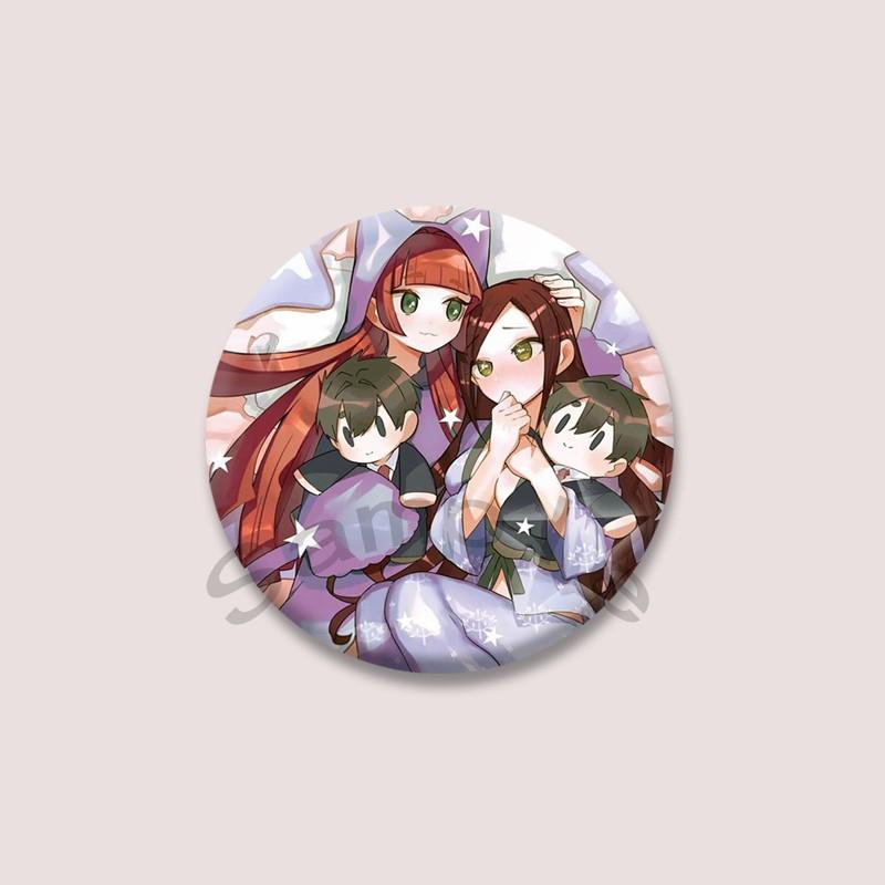 The 100 Girlfriends Who Really Love You Anime Brooches Cartoon Figure Nano Eiai Karane Inda Badges Bag Hat Clothes Button Pins