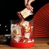 100Pcs New Year Gift Bags Transparent Snowflake Crisp Machine Sealing Candy Nougat Packaging