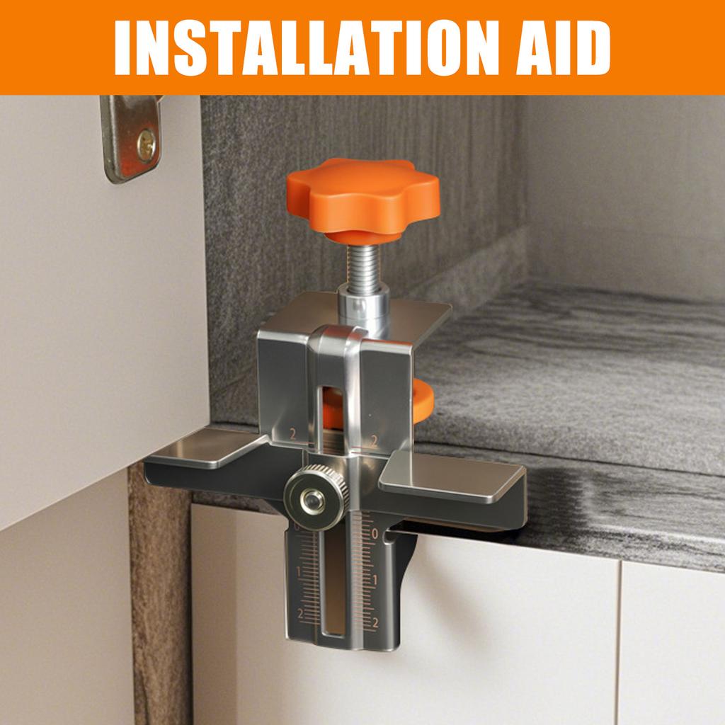 Polohovací šablona pro montáž dvířek skříněk Nastavitelná délka Nerezová ocel Kování Montážní nástroj pro přesné vrtání