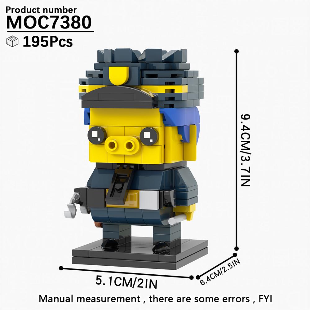 MOOXI Simpson Brickheadzed DIY Diorama Assembly Model Kit For Adults Building Blocks Set Children Toy MOC Bricks Montessori Gift