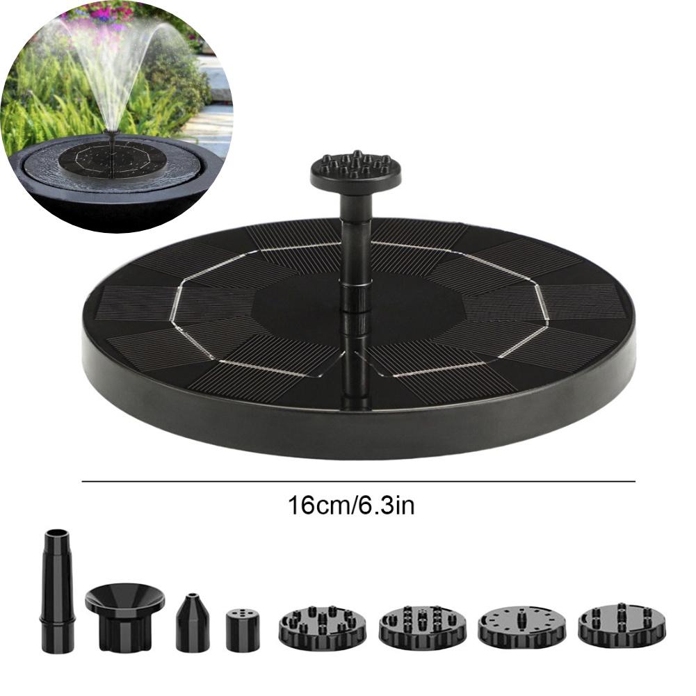 Solar Fountain Pump Water Fountain Garden Decoration Mini Solar Powered Pump Floating Water Pump for Bird Bath Aquarium Garden