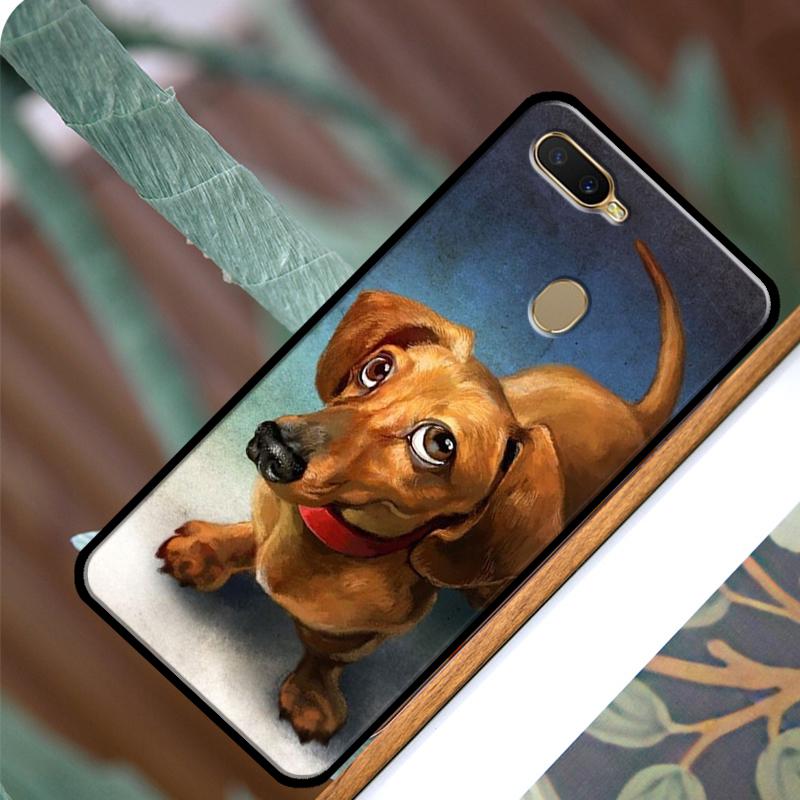 Dachshund Dog Case For OPPO A83 A91 A93 A1K A15 A3S A54 A74 A94 A5 A9 A31 A53 A52 A72 A53S Back Cover