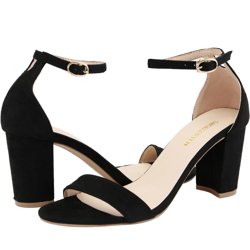 Women Sandals 8cm Open Toe High Heels Gladiator Sexy Buckle Strap Sandal Thick Heel Casual Ladies Wedding Shoes