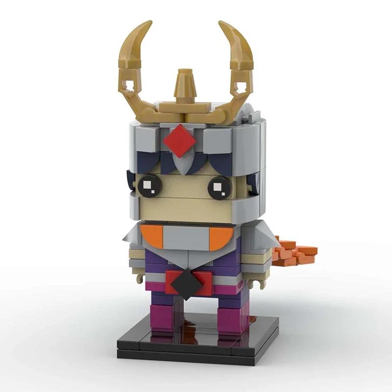 Japan Anime Series Action Figure Building Blocks MOC Saints Seiyaed Hyogas Athena Ikki Shiryus Cartoon Doll Model Kids Toys Gift