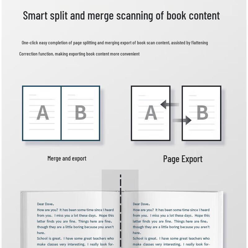 Deli 18MP A3 High-Speed Document & Book Scanner CN plug (adapter included)