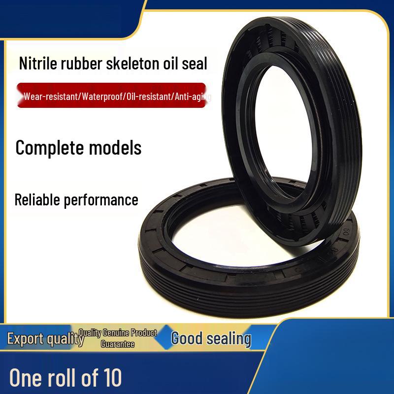 Nitrile Rubber Oil & Water Seal, Wear-Resistant, Sizes: 30*60-75*7-12