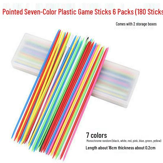 Colorful Pick-Up Sticks: 80s Nostalgic Interactive Educational Game for Kids and Parents