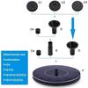 Pompe solaire pour fontaine AIMOONSA 1,4W 150 L/h Ø16 cm, 4 buses, IPX8