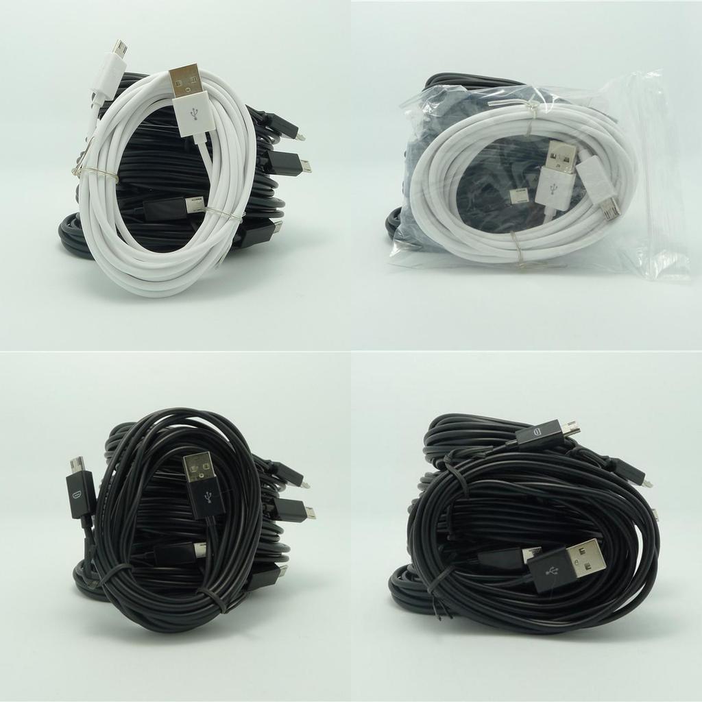 Premium 3m Usb A Male To Micro Usb 2.0 Data Sync Charger Cable In Durable Nylon Design