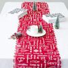 Christmas Table Cloth Xmas Snowflake Elk Letter Printed Banquet Party Dinner Mat Table Cover