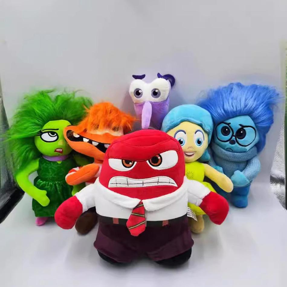 Hi Inside Out 2 Plush Dolls Inside Out Plush Toy Cute Cartoon Plushie Doll Soft Stuffed Anime Periphery Toys Kids Birthday Gift