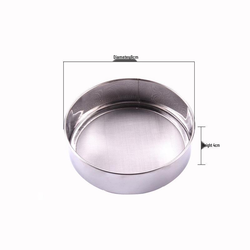 Сито для муки из нержавеющей стали, Утолщенное круглое, 40 меш, Диаметр 10см-21см, Aimanwu Baking