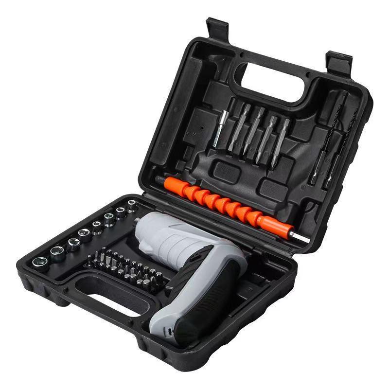 Rechargeable Handheld Electric Screwdriver and Drill Set with Screw Bits