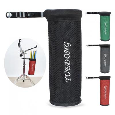 Dazzle Color Drumstick-Halter, Clip-on-Ständer, Drumstick-Fasstasche mit Netz