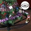 Christmas Train Set with Rail Car Railway Battery Operated