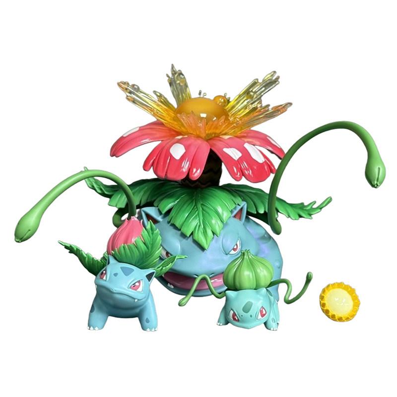 In Stock 3.5-13Cm Anime Pokemen Figure Bulbasaur Evolutionary Combination Action Figures Pvc Statue Collectible Model Toys Gifts