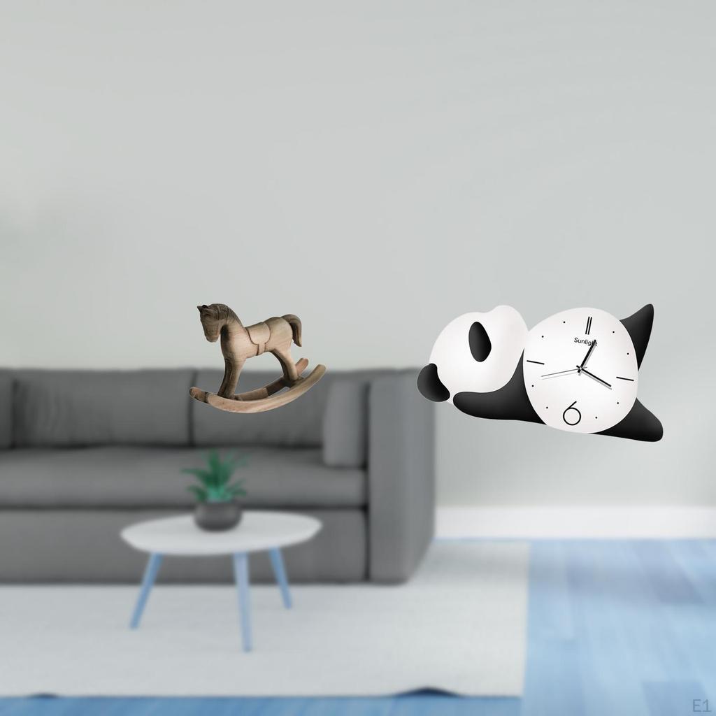 Rocking Horse Sculpture Artistic Retro Design Ornament Figurine Modern Cute Home Decor Centerpiece