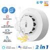 Tuya Wifi Detector de Fumaça Inteligente Detecção de Fogo Temperatura Umidade Higrômetro