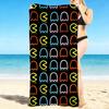 1Pc Pacman Neon Beach Towel, Quick Dry, Multi-Use for Beach Pool Gym Yoga Home Travel, Christmas, Halloween, Xmas Gift M928140