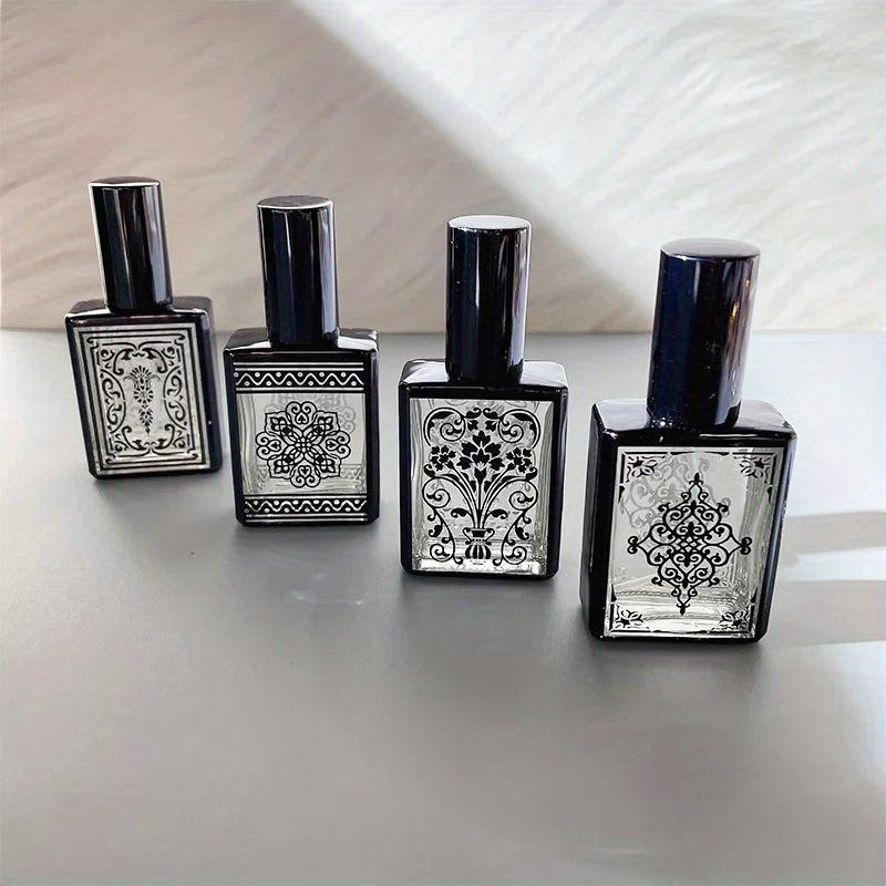 

15ml 4 Random Patterns Glass Perfume Bottle Portable Refillable Empty Containers Cosmetic Spray Atomizer Travel Sub-Bottle Ultra