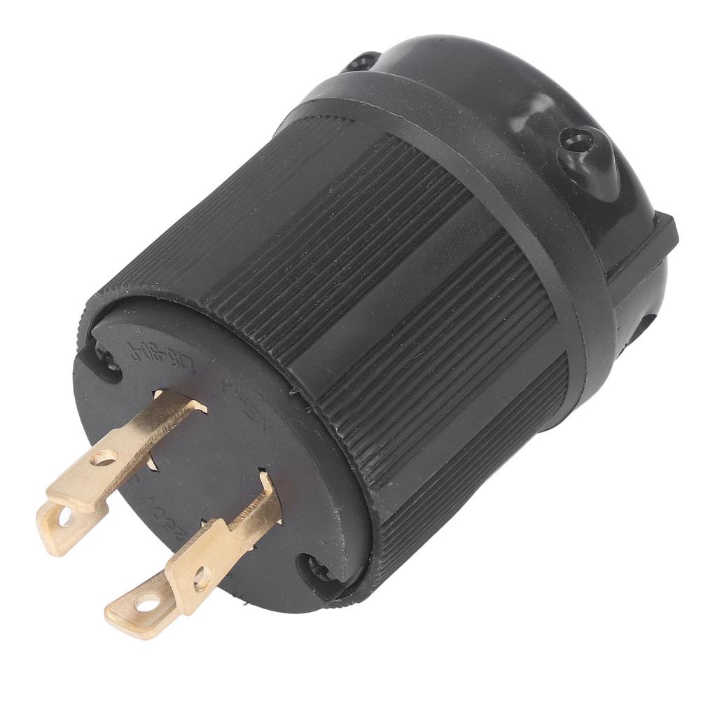 Locking Plug US Standard 4 Holes L15?30P Brass Contact Adapter 30A 250V for Appliances