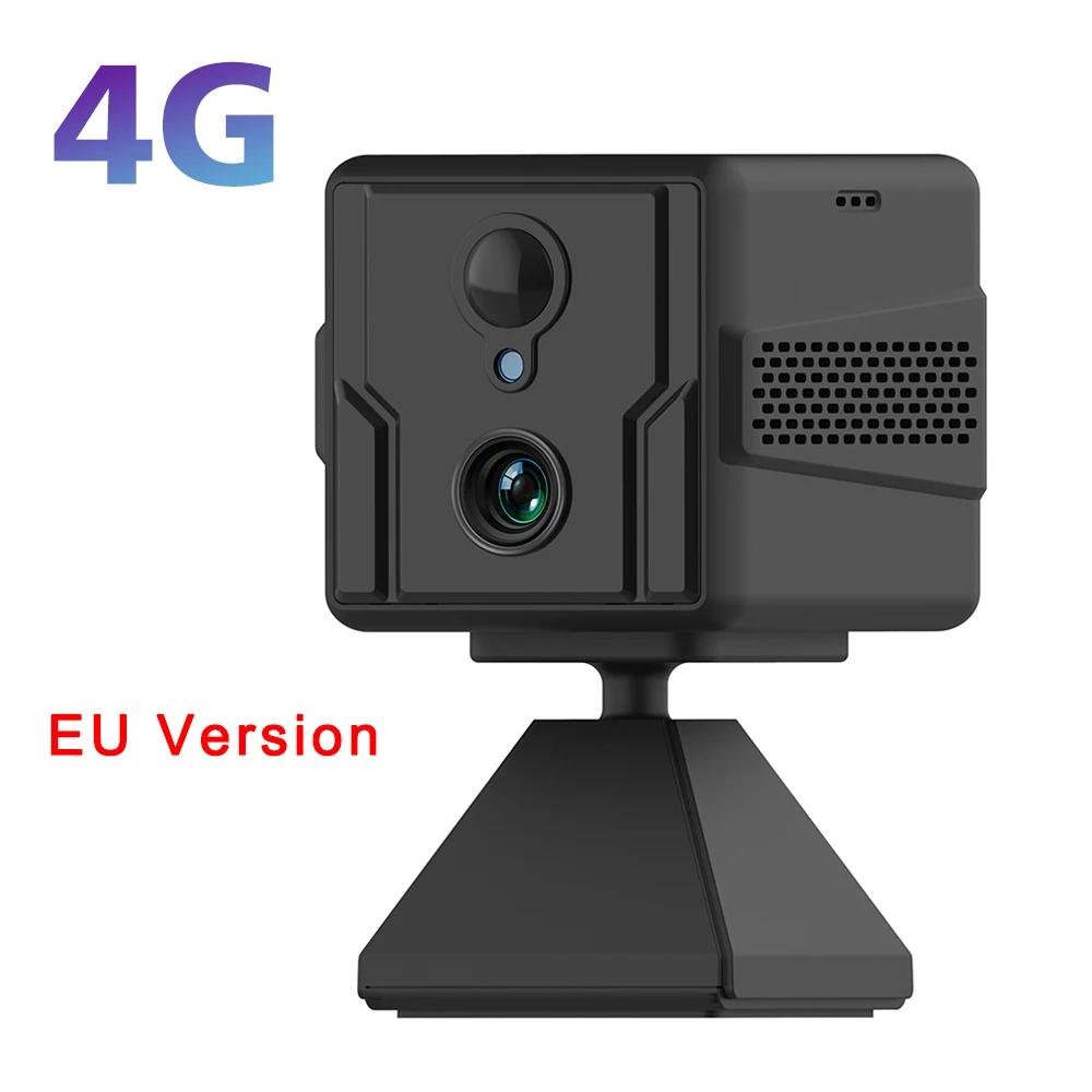 4G Security Camera SIM Card WiFi 5MP Mini Camera 3000mah Battery Low Power Voice Intercom Surveillance Camcorder Video Recorder