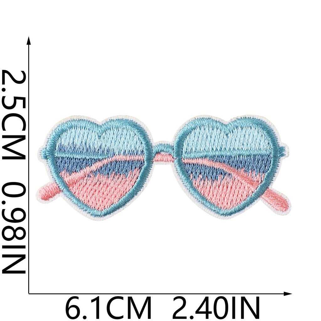 Summer Beach Style Embroidery Cloth Sticker Ironing Casual Clothing Backpack Shoes And Hats Personalized Decoration Repair Fabric Sticker