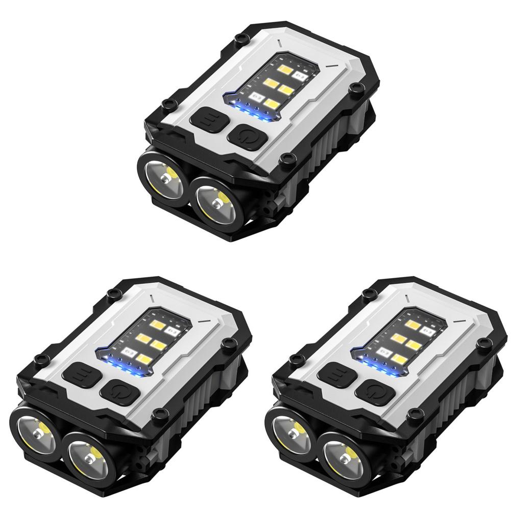 Mini Keychain Flashlight USB Charging High Bright Flashlight 300mAh Super Bright Torch Power Display for Camping Fishing Walking
