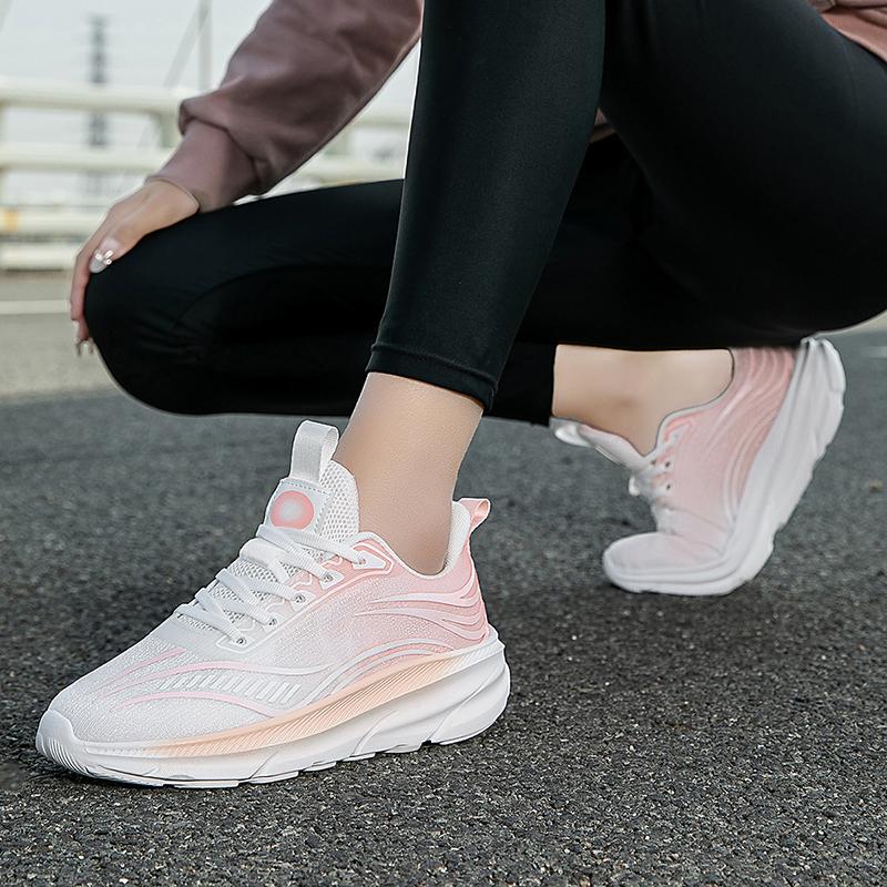 Fashion New Mesh Running Lightweight Thick Sole Anti Slip Training Shock-absorbing Casual Tennis Breathable Outdoor Walking Shoes