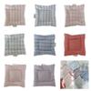 Washable Thick Placemats With Checkered Striped Dot Design Heat Insulation Table Protectors Coasters Small Cushions